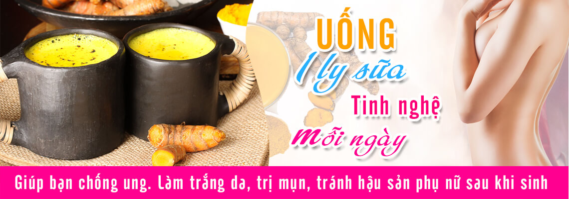 Uống một ly sữa nghệ mỗi ngày giúp điều trị bệnh đau bao tử hiệu quả